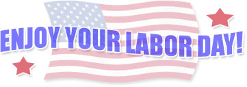 enjoy labor day American Flag