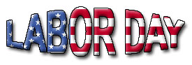 labor day with American flag